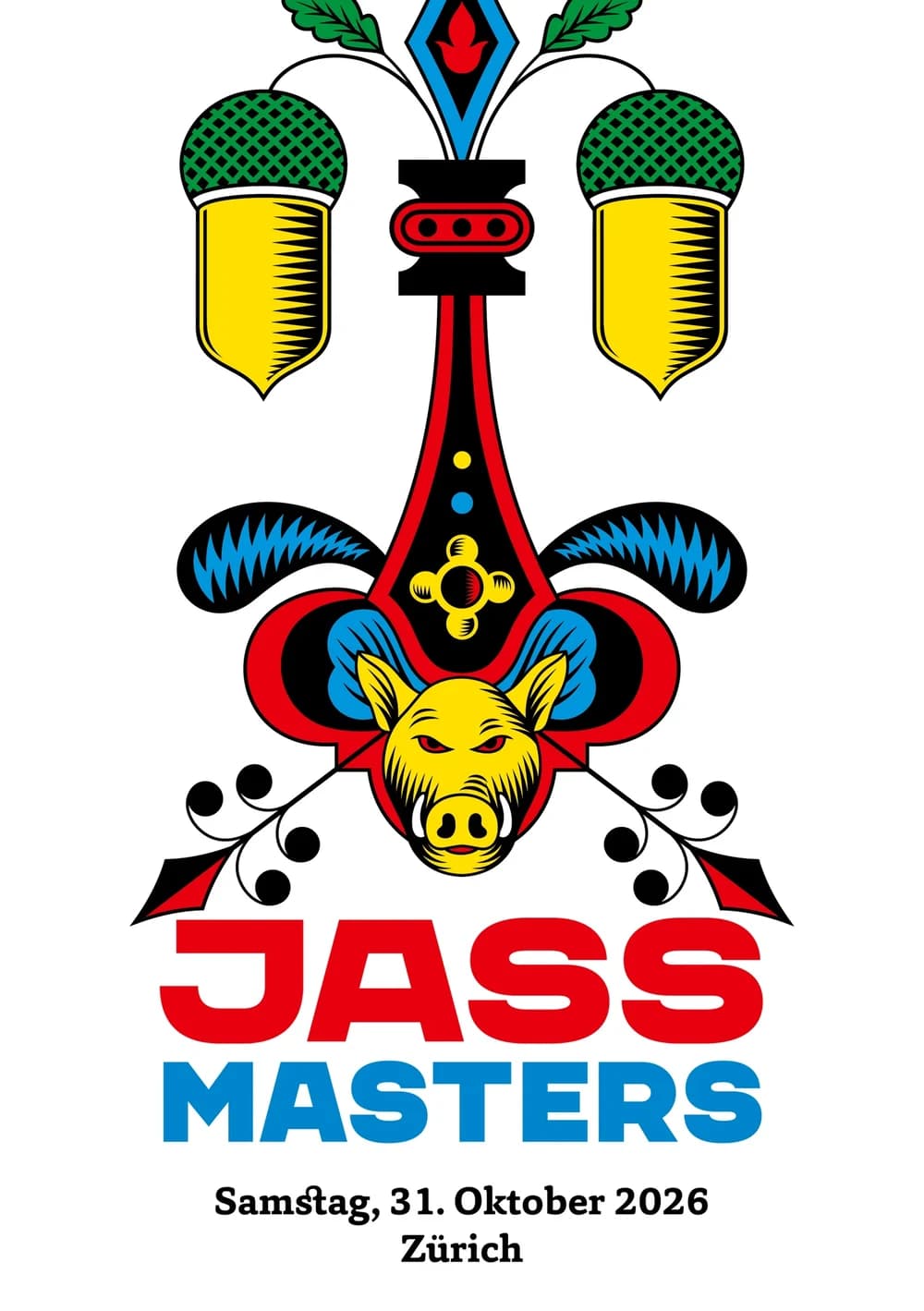 Plakat JassMasters: Samstag, 31. Oktober 2026, Zürich